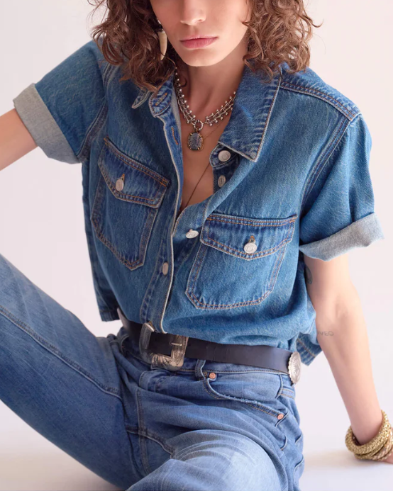 CHEMISE CELITA BLUE ~ MKT STUDIO