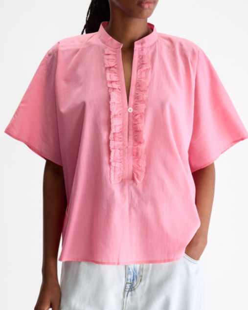 BLOUSE DAHLIA GERANIUM ~ BELLEROSE