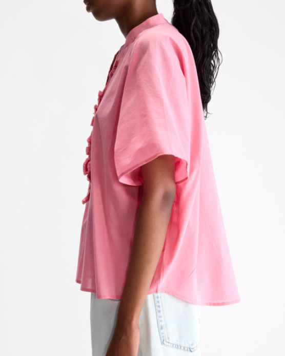 BLOUSE DAHLIA GERANIUM ~ BELLEROSE