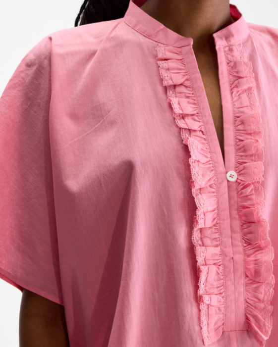 BLOUSE DAHLIA GERANIUM ~ BELLEROSE