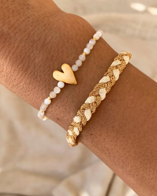 BRACELET CAP MAYA BEIGE ANTHIQUE ~ IBU JEWELS