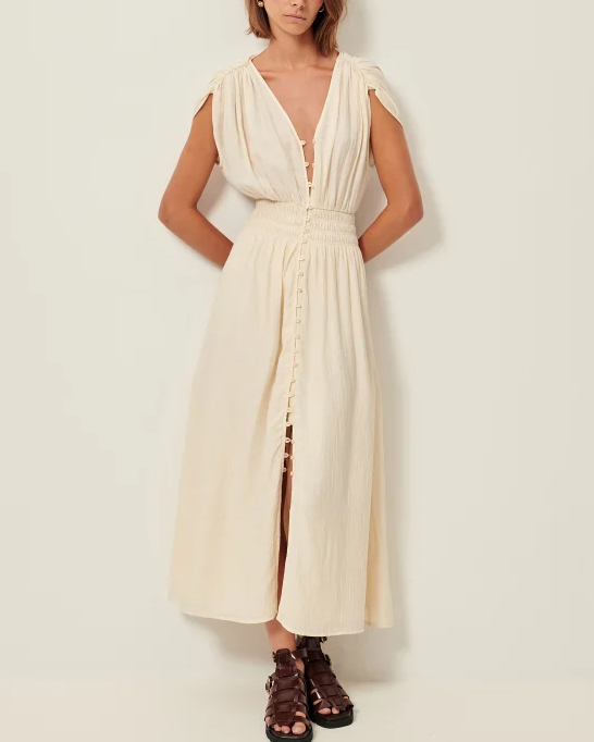 ROBE GALIANE FLEUR DE SEL ~ SESSUN