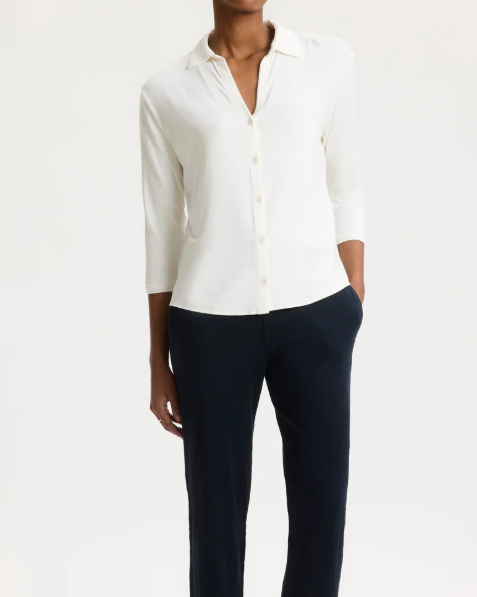 CHEMISE FCH100 CREAM ~ MAJESTIC FILATURES