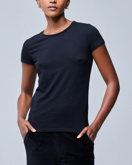 T-SHIRT JAMIE NOIR ~ MAJESTIC FILATURES