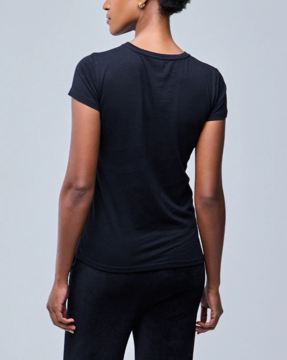 T-SHIRT JAMIE NOIR ~ MAJESTIC FILATURES