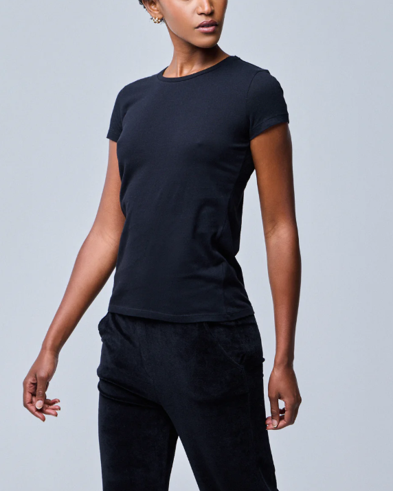 T-SHIRT JAMIE NOIR ~ MAJESTIC FILATURES