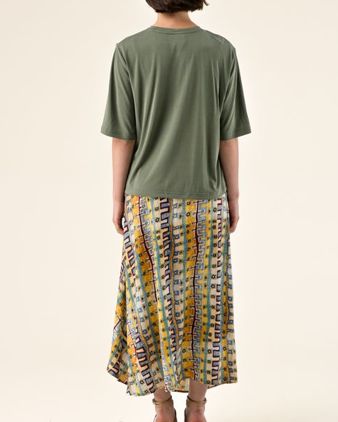T-SHIRT SASKIA KAKI ~ ORFEO