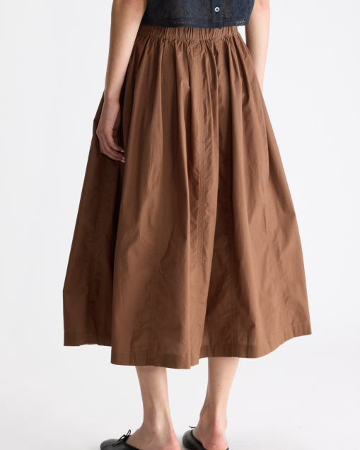 JUPE CINLEY CHOCOLATE ~ BELLEROSE