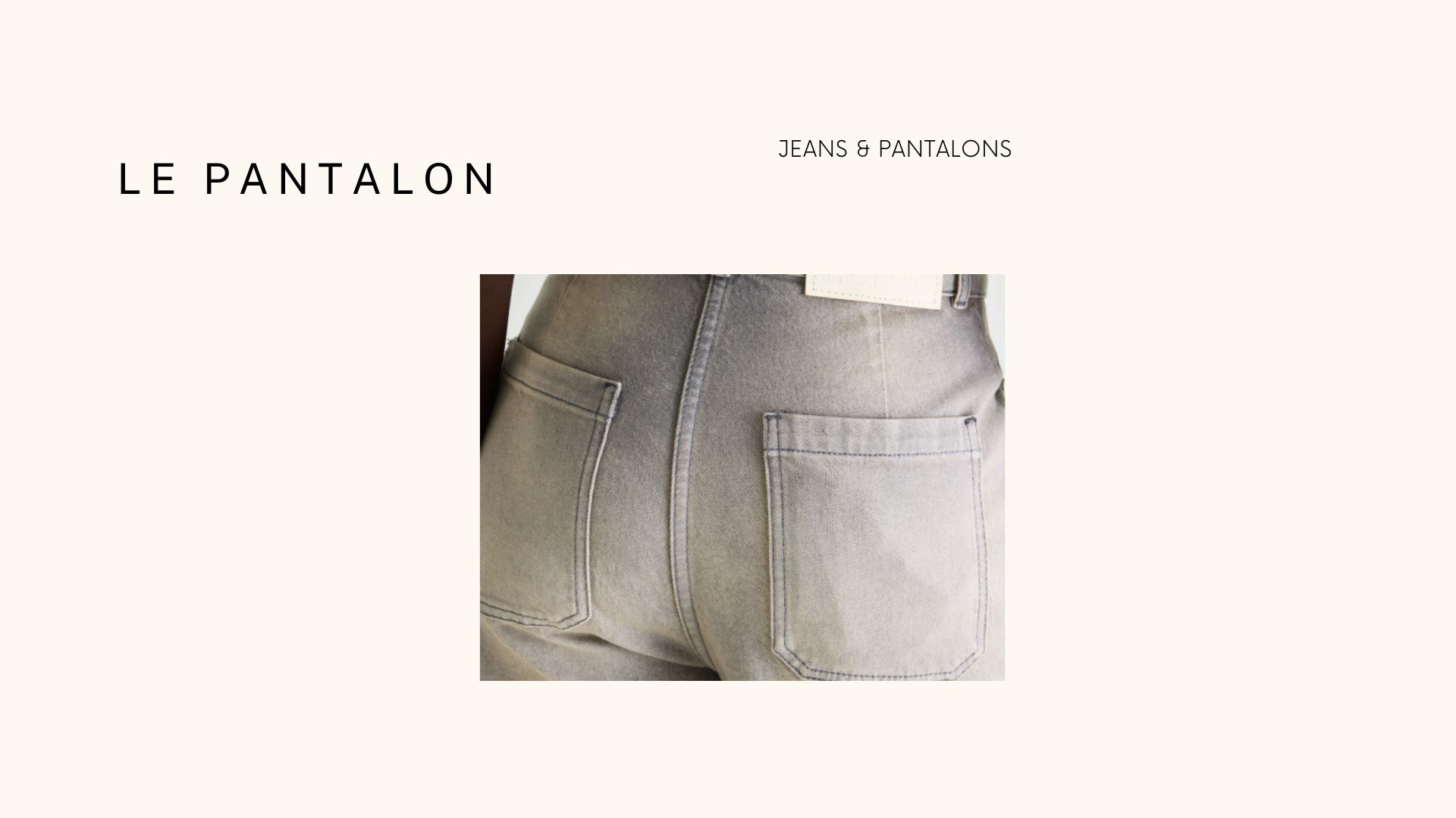 JEANS ET PANTALONS