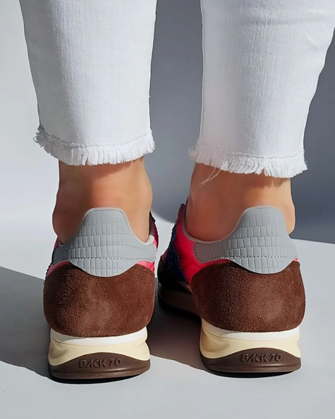 BASKET BARKLEY JOGGER SUEDE CAMEL ET CAFÉ ~ B