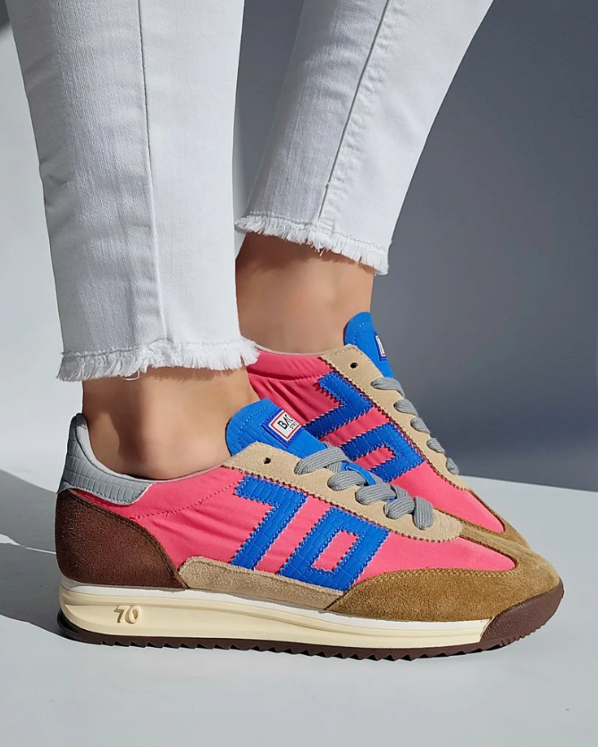 BASKET BARKLEY JOGGER SUEDE CAMEL ET CAFÉ ~ B
