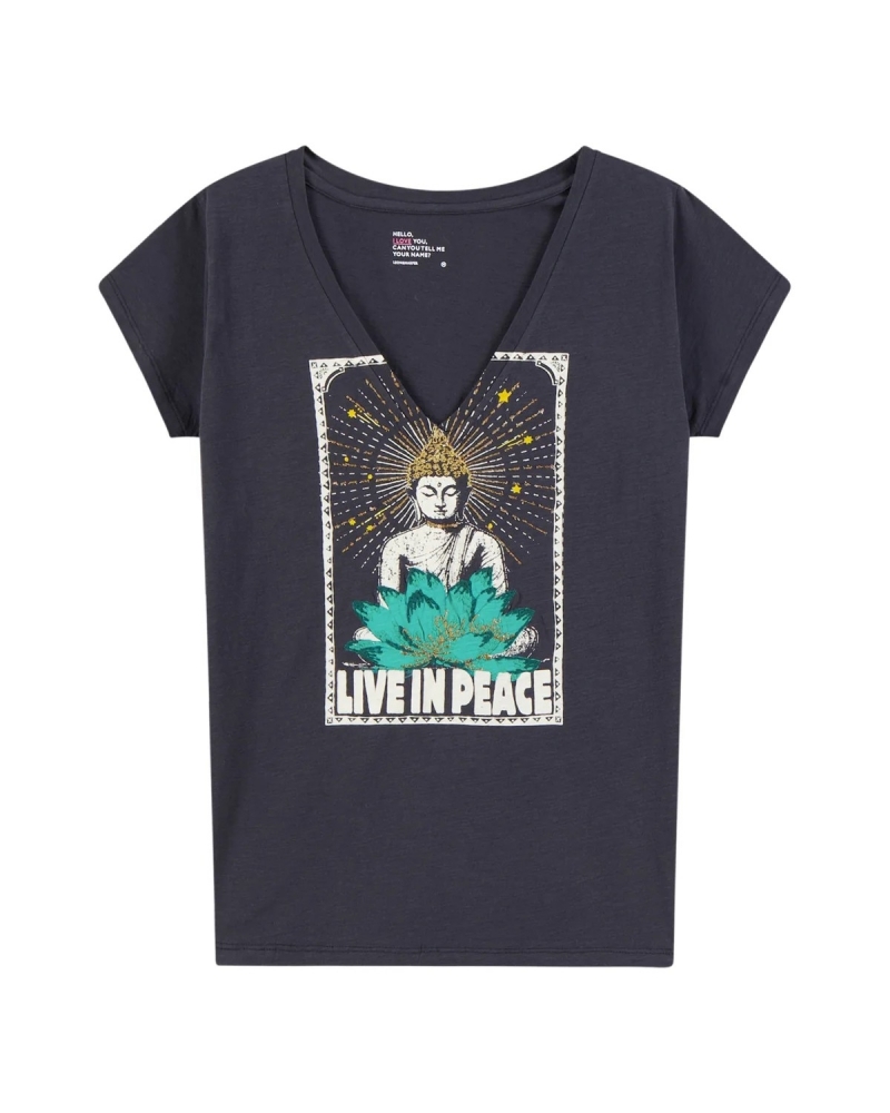 T-SHIRT TONTON YOGA CARBONE ~ LEON & HARPER