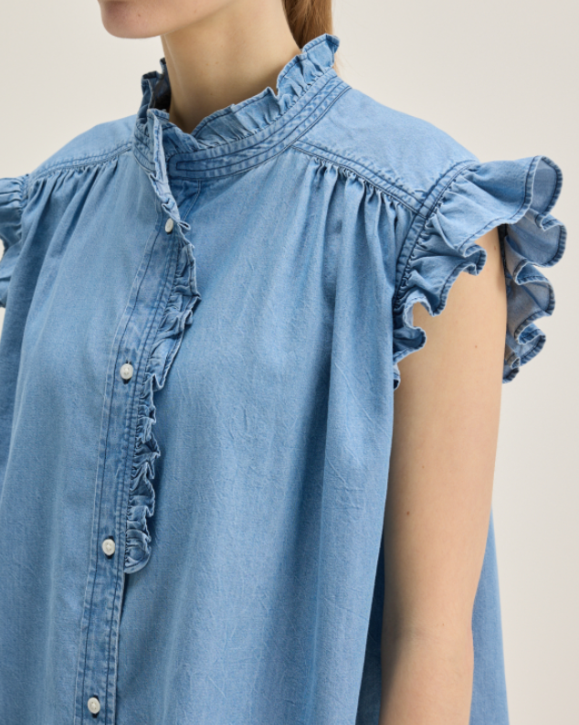 BLOUSE COYOTE CHAMBRAY ~ BELLEROSE