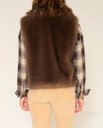 GILET GALOU  BROWN ~ MKT STUDIO