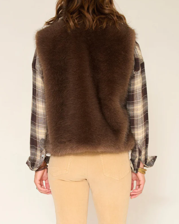 GILET GALOU  BROWN ~ MKT STUDIO