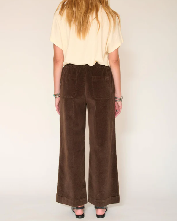 PANTALON PACO SOFT CORDUROY KAKI/CHOCOLAT ~ M