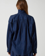 BLOUSE ALICE DARK BLUE DENIM ~ CHARLIE JOE