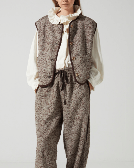 BLOUSE INDIRA ECRU ~ CHARLIE JOE