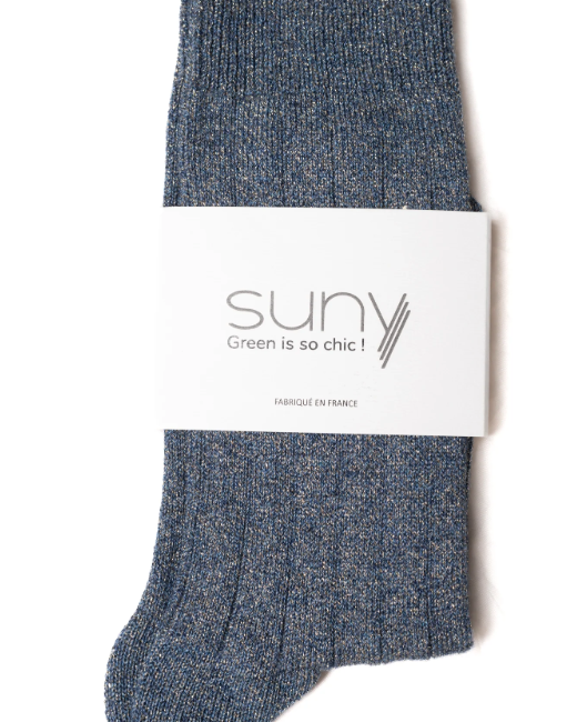 CHAUSSETTE COLETTE BLEU SAPHIR ~ SUNY