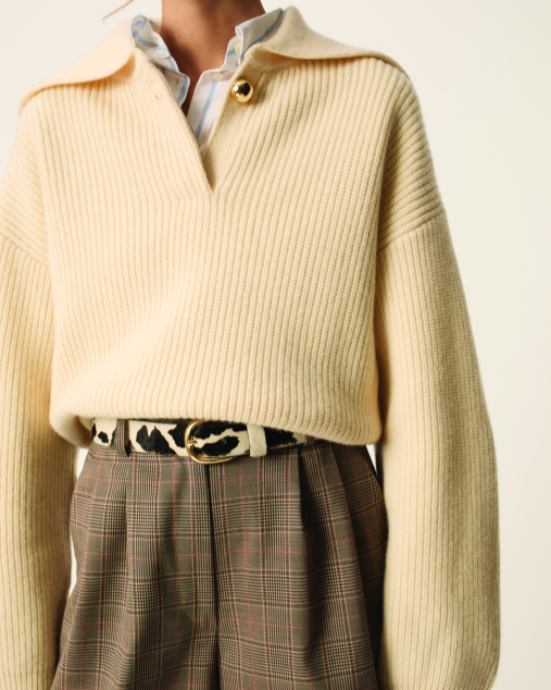 PULL DOMINO CREME ~ DES PETITS HAUTS