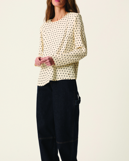 TOP YELENA POIS JACQUARD ~ DES PETITS HAUTS