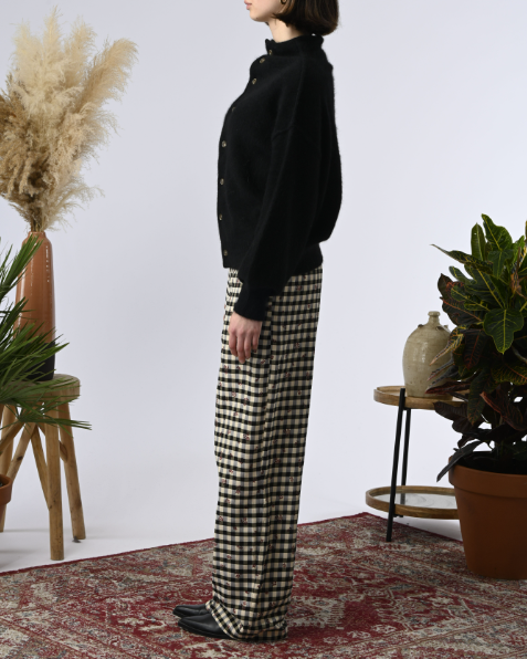 GILET CORAL NOIR ~ ORFEO