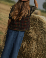 GILET DOLI CARREAUX KAKI ~ ORFEO