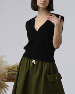 GILET ANSELME NOIR ~ ORFEO