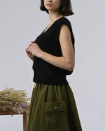 GILET ANSELME NOIR ~ ORFEO