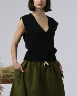 GILET ANSELME NOIR ~ ORFEO