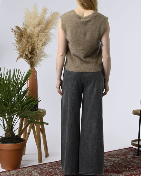 GILET ANSELME TAUPE ~ ORFEO