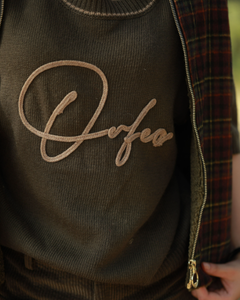 GILET DOLI CARREAUX KAKI ~ ORFEO