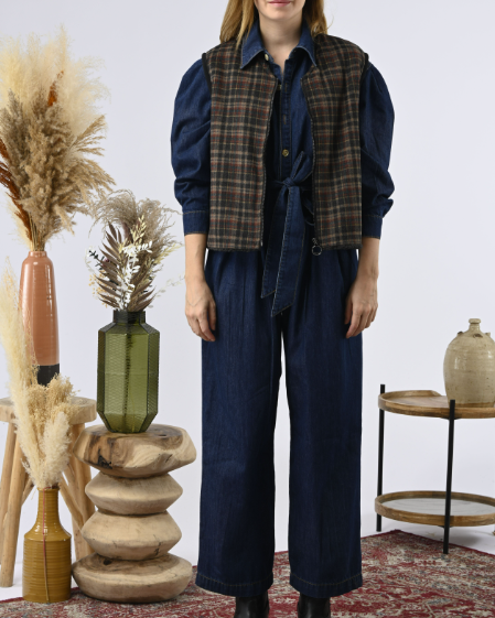 GILET DOLI CARREAUX CARBONE ~ ORFEO