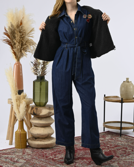 GILET DOLI CARREAUX CARBONE ~ ORFEO