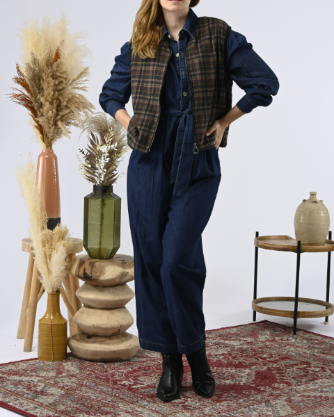 GILET DOLI CARREAUX CARBONE ~ ORFEO