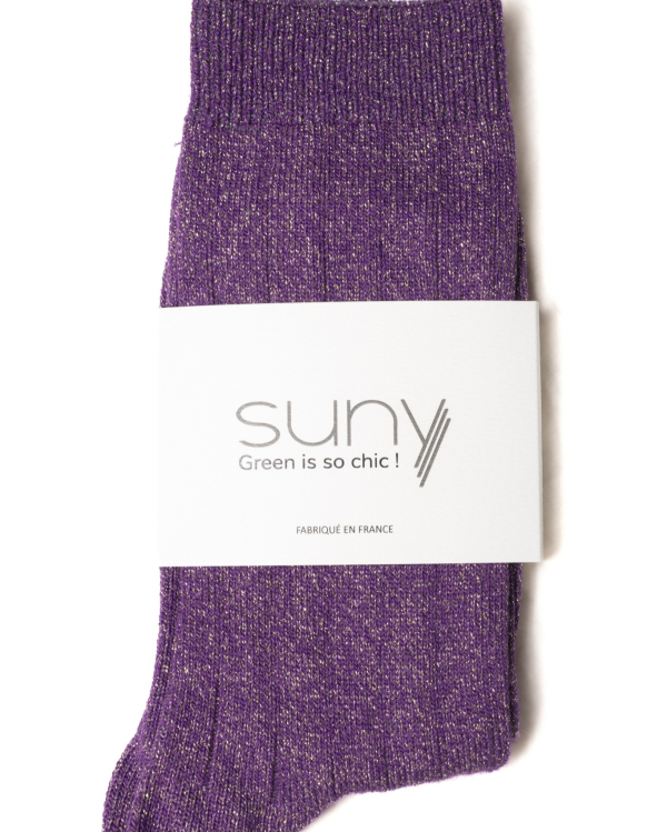 CHAUSSETTE COLETTE VIOLET ROYAL ~ SUNY