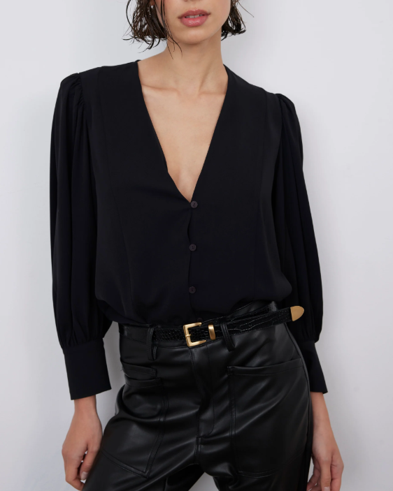 CHEMISE WINNIE NOIR ~ BAD HABITS