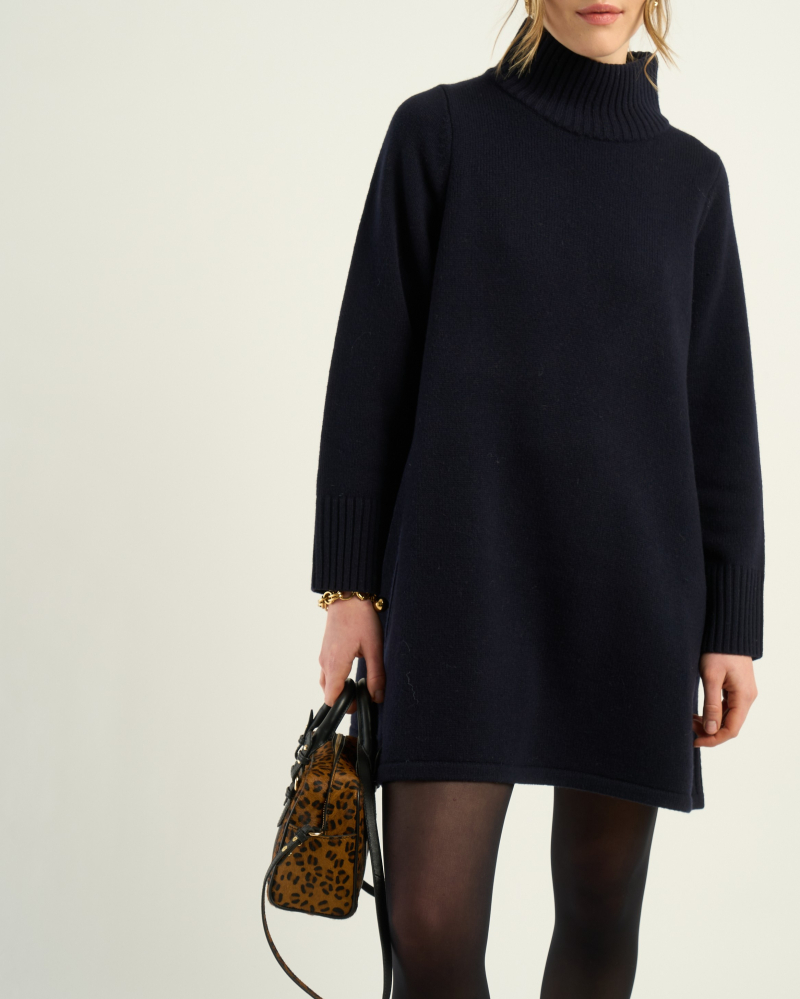 ROBE ROXANE NAVY ~ PETITE MENDIGOTE