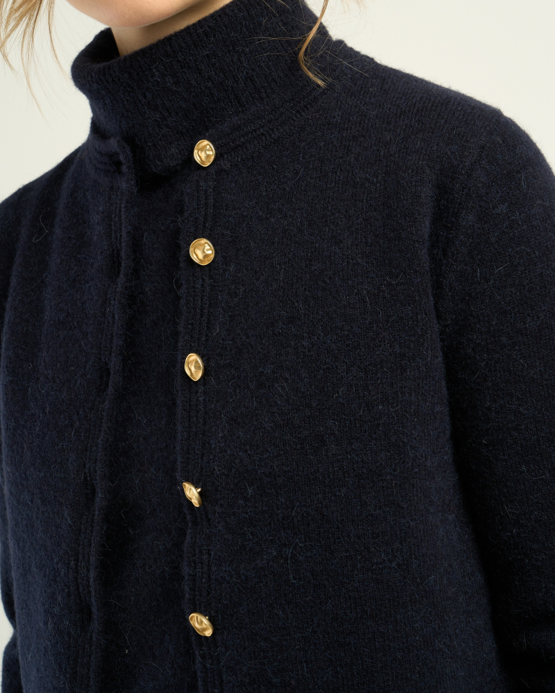 GILET MYRIAM NAVY ~ PETITE MENDIGOTE