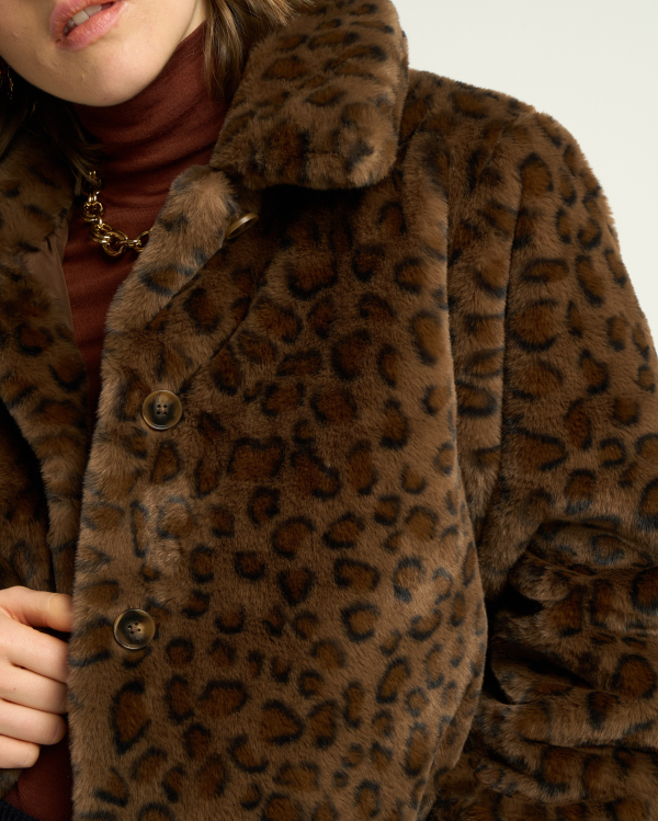 MANTEAU OPRAH LEOPARD ~ PETITE MENDIGOTE