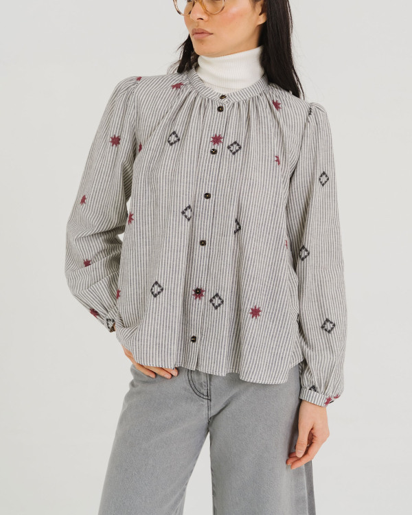 BLOUSE BALI NAVY ~ TINSELS