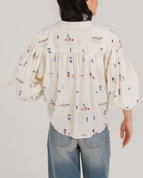 BLOUSE CANDIDE GREIGE ~ TINSELS