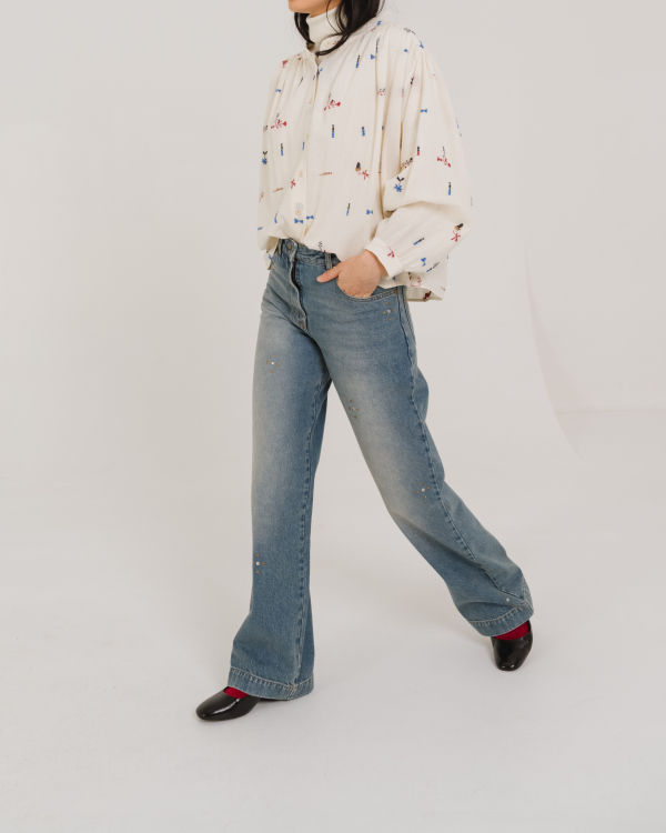 BLOUSE CANDIDE GREIGE ~ TINSELS