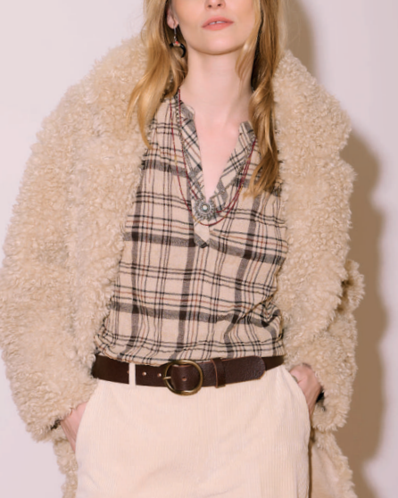 CHEMISE CORALIE  NATURAL ~ MKT STUDIO