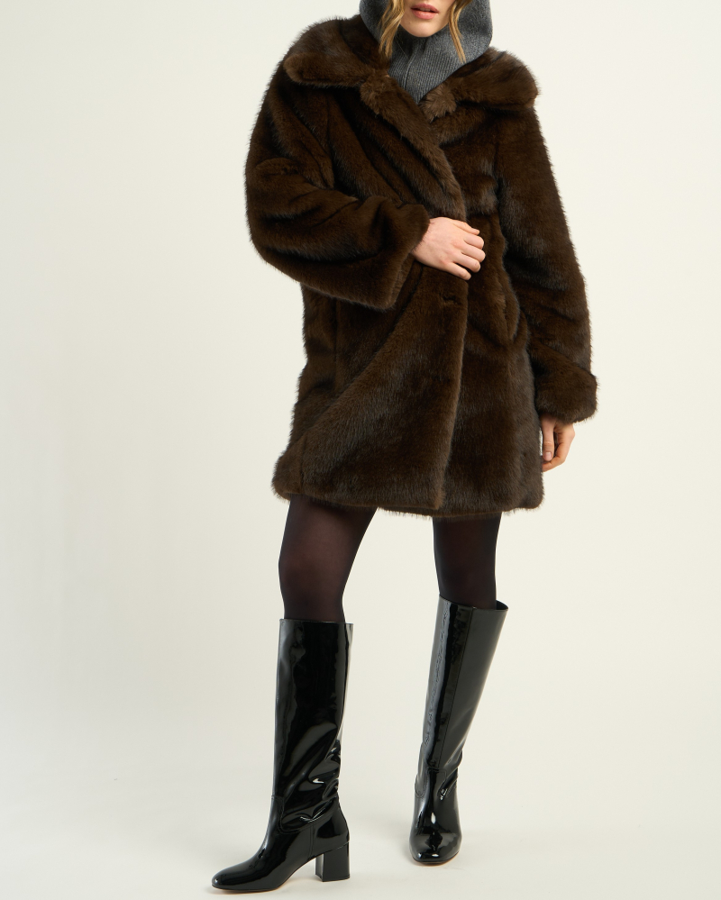 MANTEAU ORSO CHOCOLAT ~ PETITE MENDIGOTE