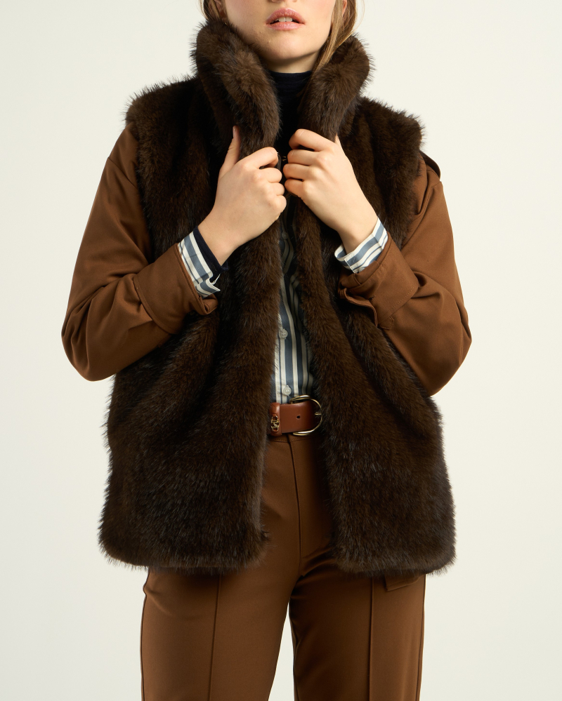 MANTEAU OZAN CHOCOLAT ~ PETITE MENDIGOTE