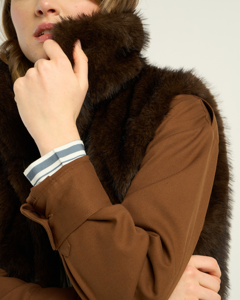 MANTEAU OZAN CHOCOLAT ~ PETITE MENDIGOTE