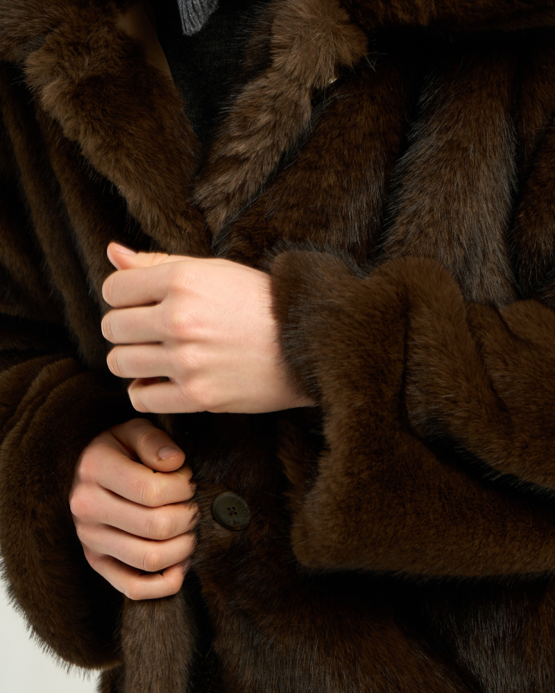 MANTEAU ORSO CHOCOLAT ~ PETITE MENDIGOTE