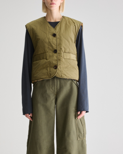 GILET ELOISE ARMY ~ BELLEROSE