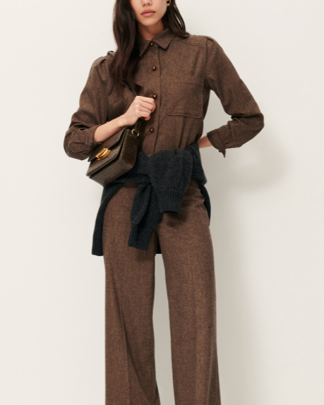 BLOUSE THEOWOOL WARM STONE ~ SESSUN